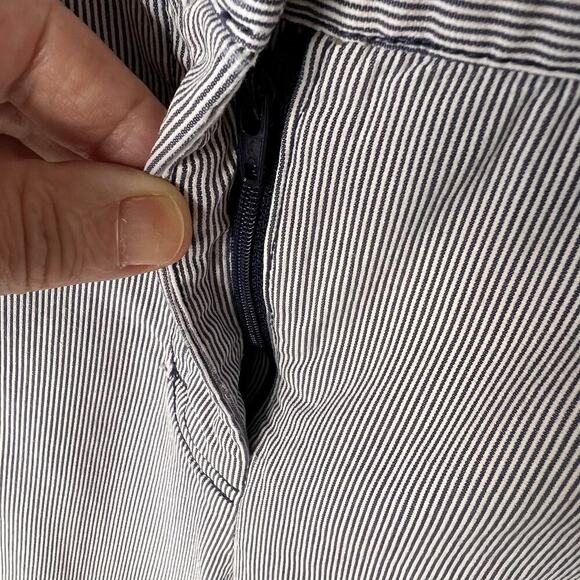 Charter Club Pants Womens Size 18W Blue & White Pinstriped Nautical Classic Fit - Picture 10 of 16